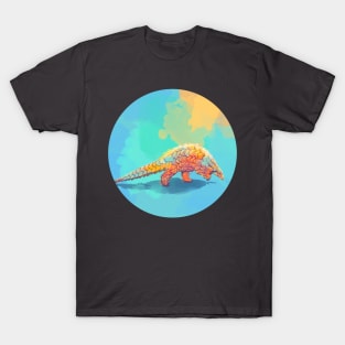 Armored Cuteness - Pangolin Illustration T-Shirt